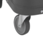 RUOTA D150 PU PIV.F/PASS